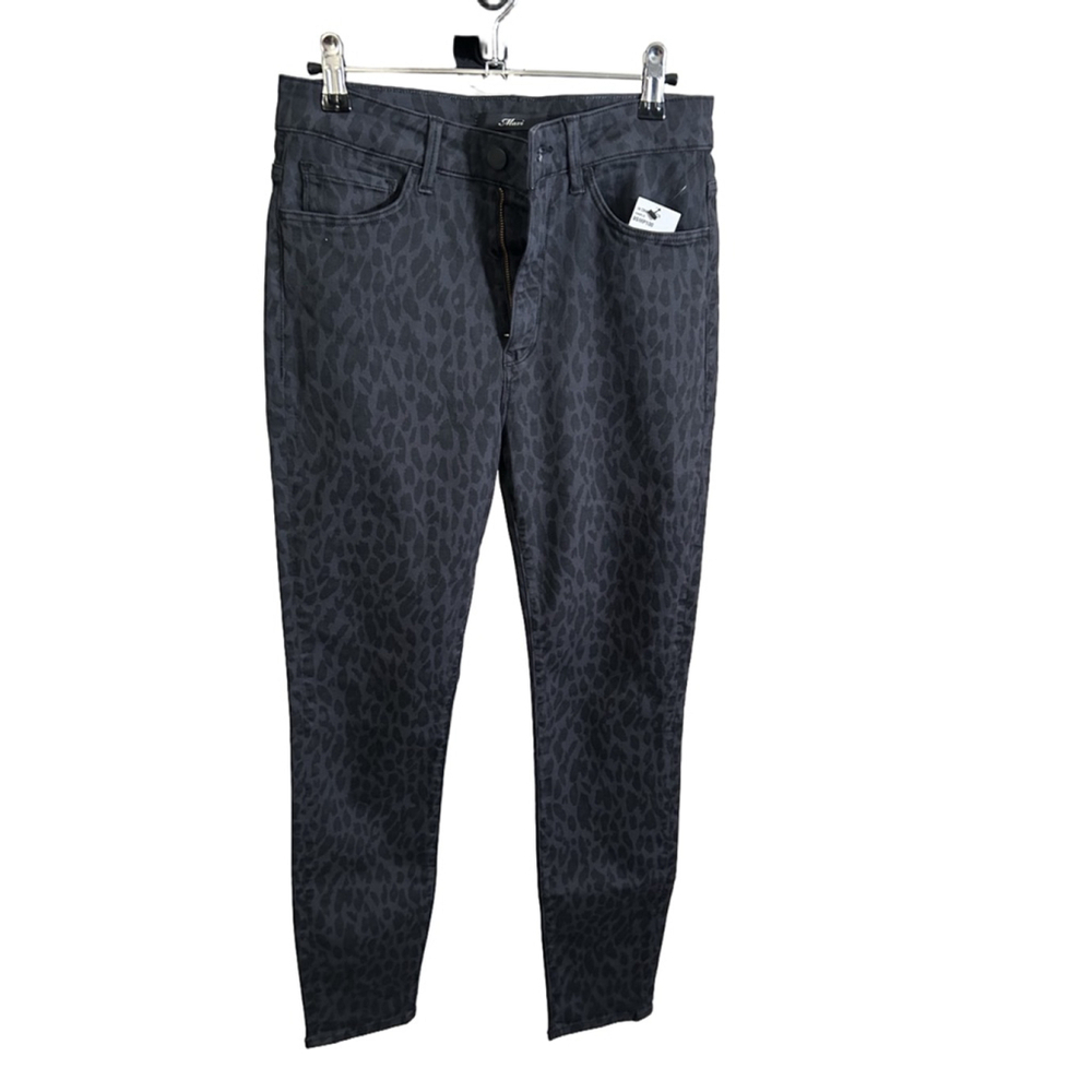 Mavi Scarlett High Rise Gray Leopard Print Slim Jeans Size 27 NWT
